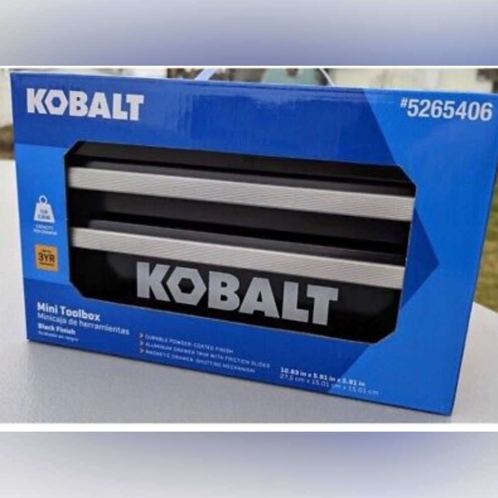 Brand New 25th Anniversary Kobalt Mini Tool Box Black Finish